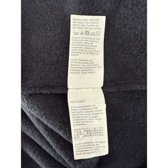 J Crew Mercantile Men's 1/4 Zip Sweater Fleece Pullover Jacket Navy Blue Size L - Picture 5 of 12